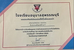 เกียรติบัตร การสร้างเว็บไซต์และนำเสนอได้อย่างโดดเด่น